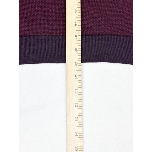 Calvin Klein Sweater Large Red Burgundy Wool Blend Knit - Picture 7 of 7